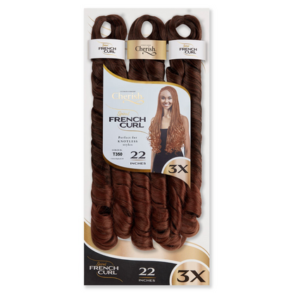 Cherish French Curl 22" 3X Pack