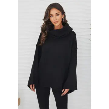 Chunky Oversized Turtleneck Sweater