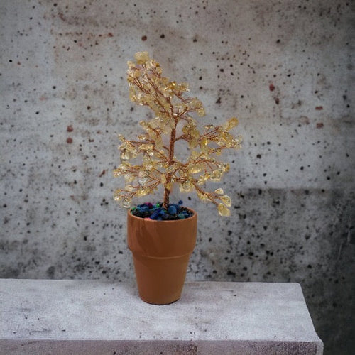 Citrine Flower Tree Pot