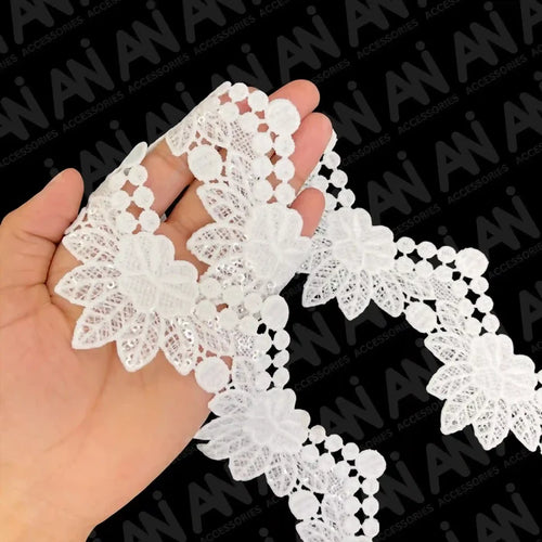 Classic Alencon Style GPO Sequins Lace |  2 Meter