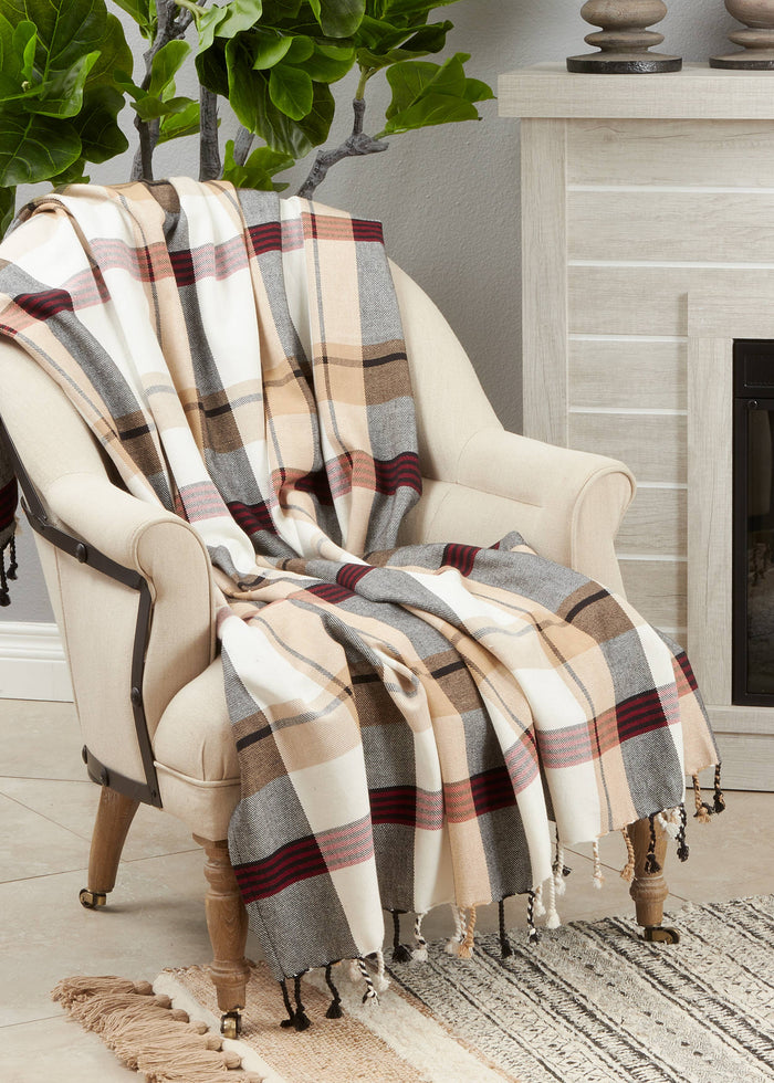 Classic & Comfy Plaid Throw Blanket