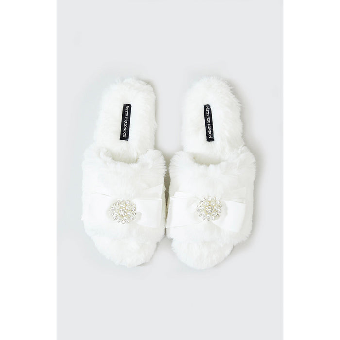 Cream Fur Slipper