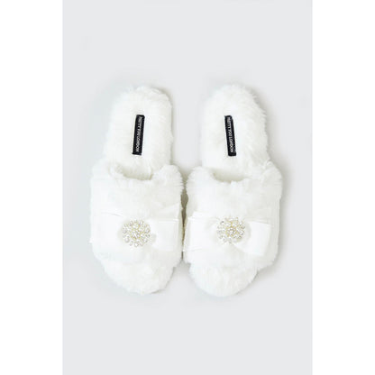 Cream Fur Slipper