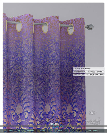 Decorative Lilac Damask PREMIUM Curtain Panel. Available on 12 Fabrics. Made to Order. 100276