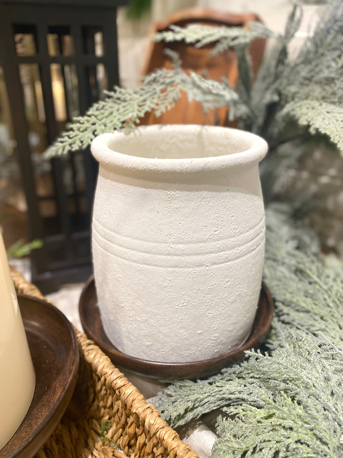 Distressed Coarse Terracotta Crock