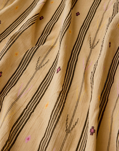 Dylan Gauze Sarong: Rum Stripe