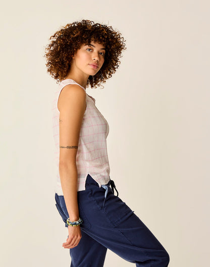 Dylan Tank: Hot Pink Plaid - FINAL SALE