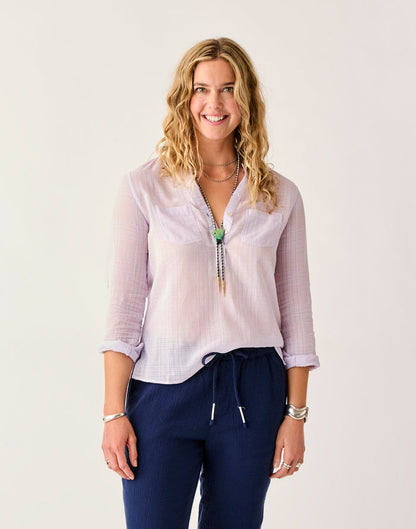 Dylan Textured Shirt: Dawn - FINAL SALE