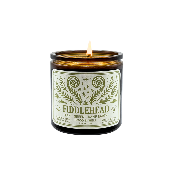 Fiddlehead Soy Candle / Folk & Flame Spring