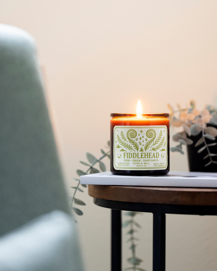 Fiddlehead Soy Candle / Folk & Flame Spring