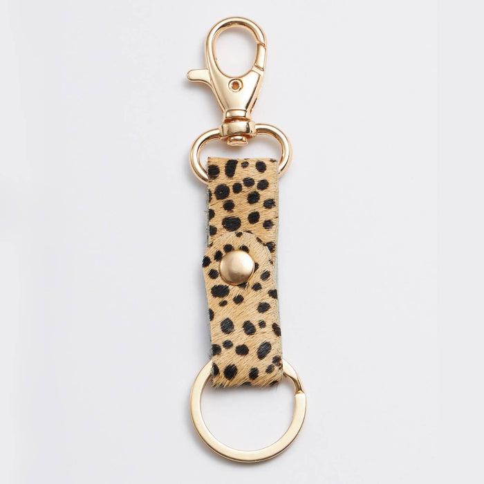 Genuine Leather Animal Print Key Chains