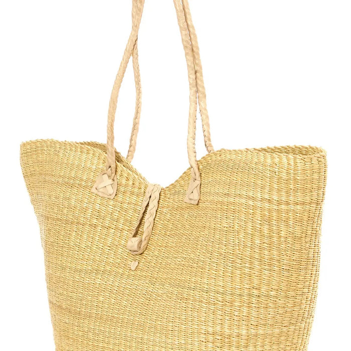 Ghanaian Harmony Tote with Braided Tassel Closure
