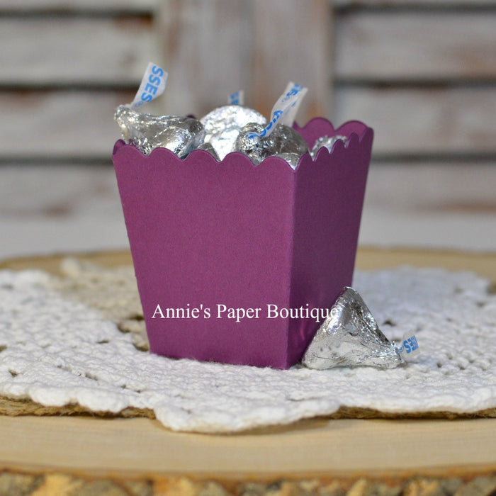 Grape Purple Mini Popcorn Boxes
