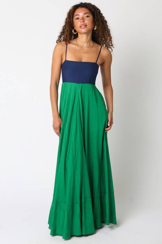 Hailey Colorblock Maxi Dress