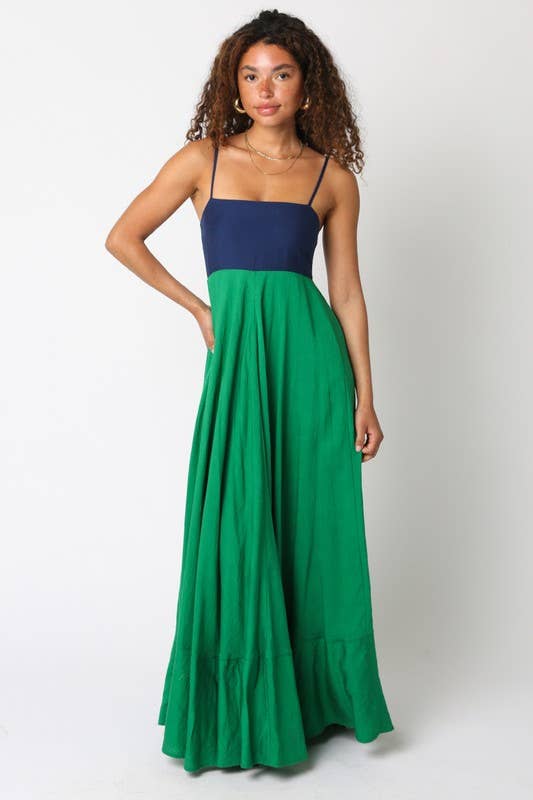 Hailey Colorblock Maxi Dress