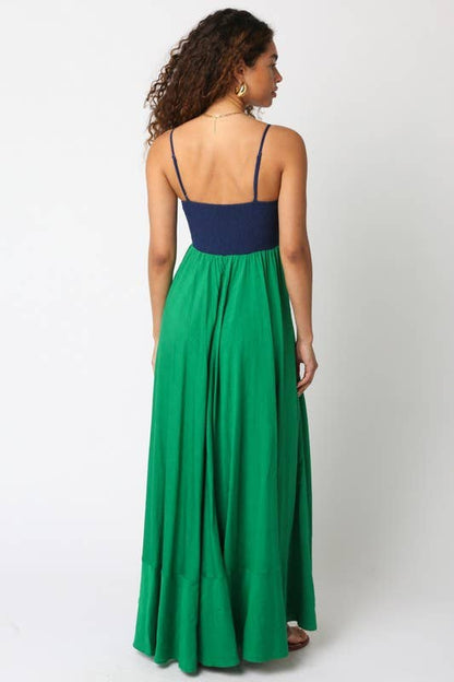 Hailey Colorblock Maxi Dress