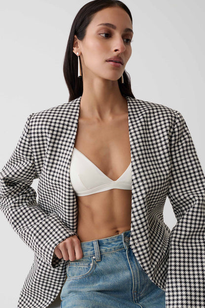 Kels Micro Triangle Bralette - White