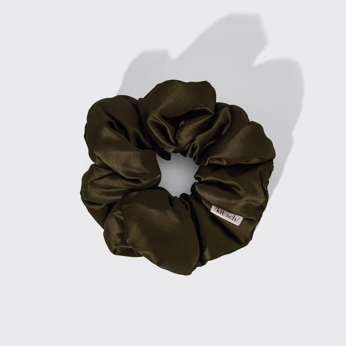 Kitsch Pillow Scrunchies® in Satin 4pc - Black