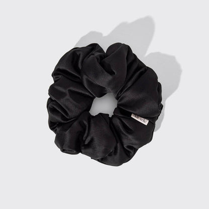Kitsch Pillow Scrunchies® in Satin 4pc - Black