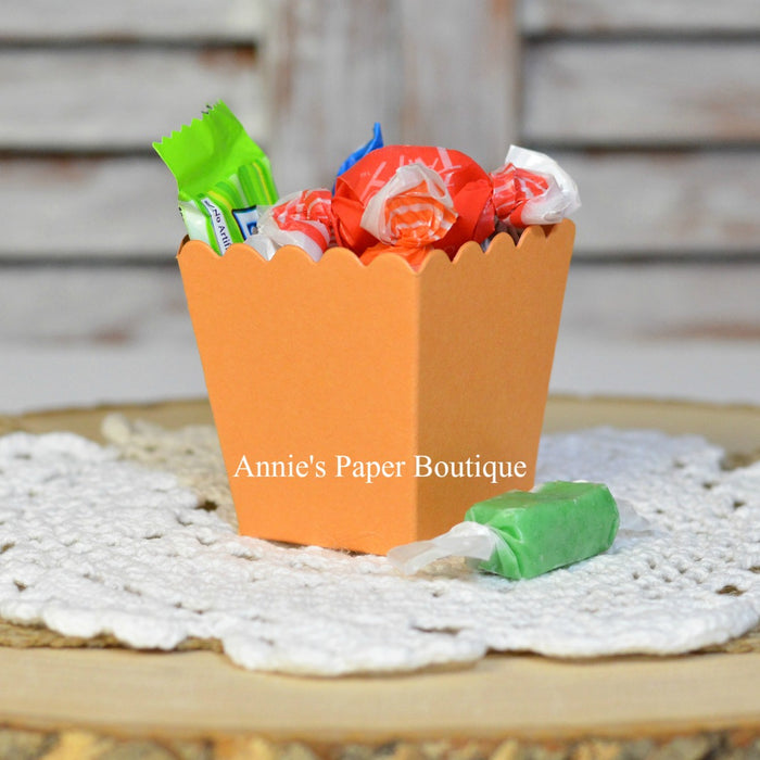 Mango Orange Mini Popcorn Boxes