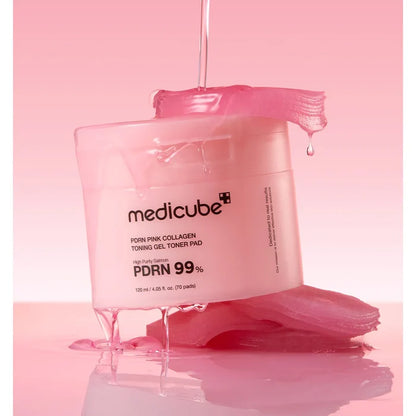 Medicube PDRN Pink Collagen Toning Gel Toner Pad 120ml (70pcs)