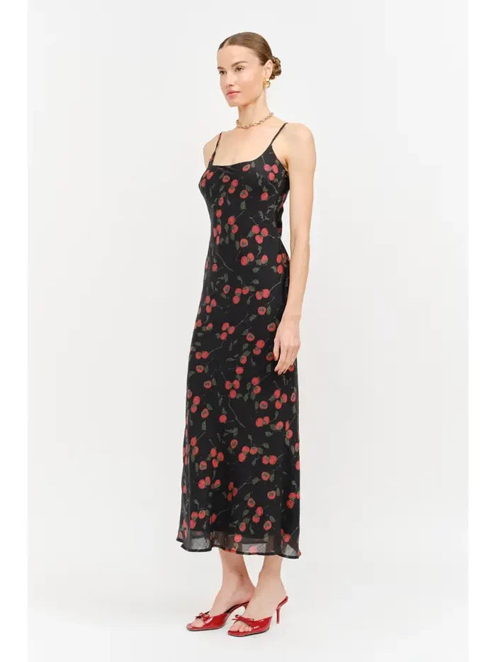 Mermaid Midi Tomato Dress