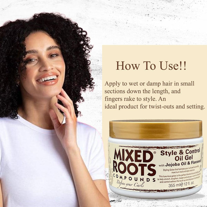 Mixed Roots Style & Control Oil Gel 355ml