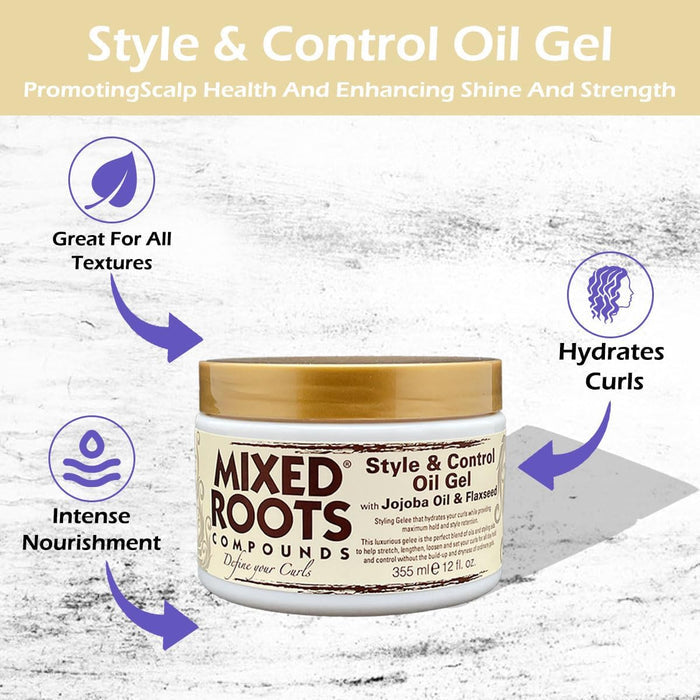 Mixed Roots Style & Control Oil Gel 355ml