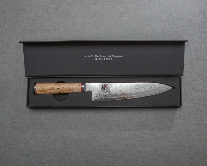 Miyabi SG2 Damascus Gyuto with Birchwood Handle