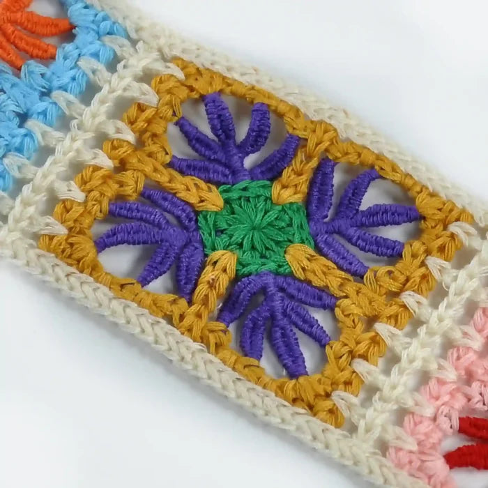 Multicolor Crochet Floral Lace