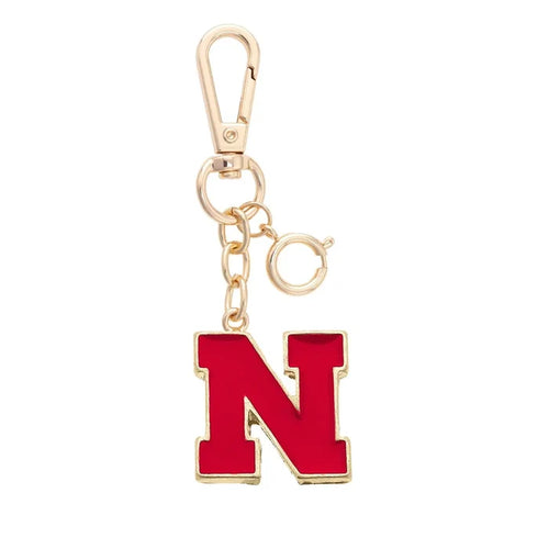 Nebraska Enamel Logo Bag Charm