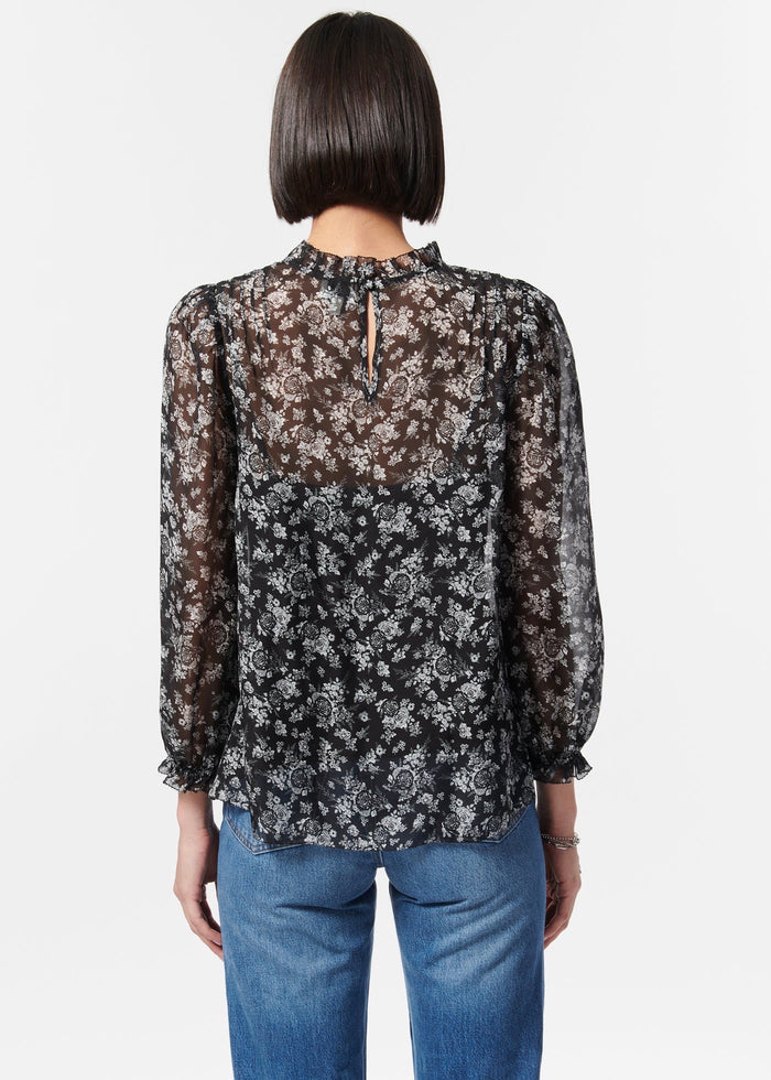 Nelly Top (Black/White Toile)