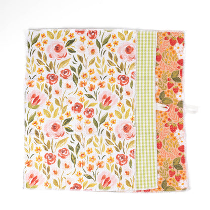 Pack of 3 Microfiber Kitchen Towels - Spring Tones