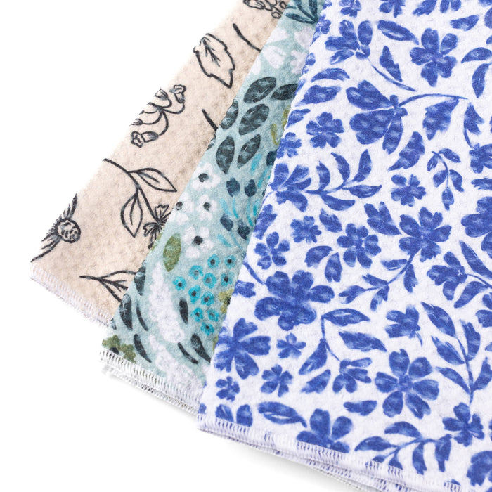 Pack of 3 Microfiber Kitchen Towels - Winter Tones