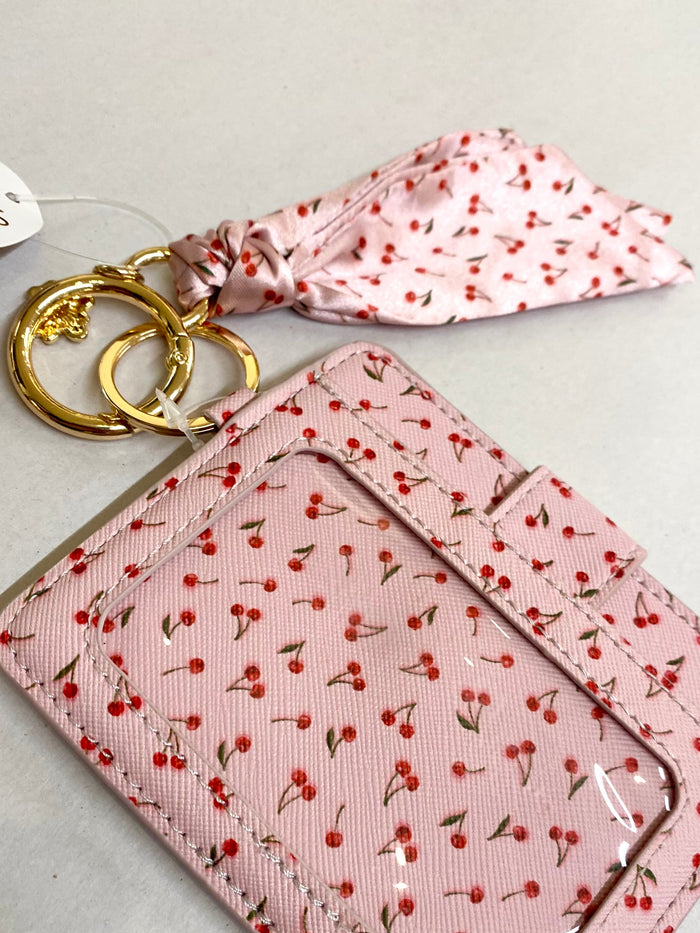Painted Cherries Card Wallet