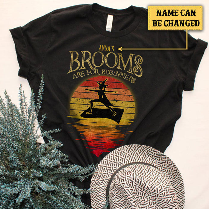 Personalized Brooms Are For Beginners Yoga Shirt