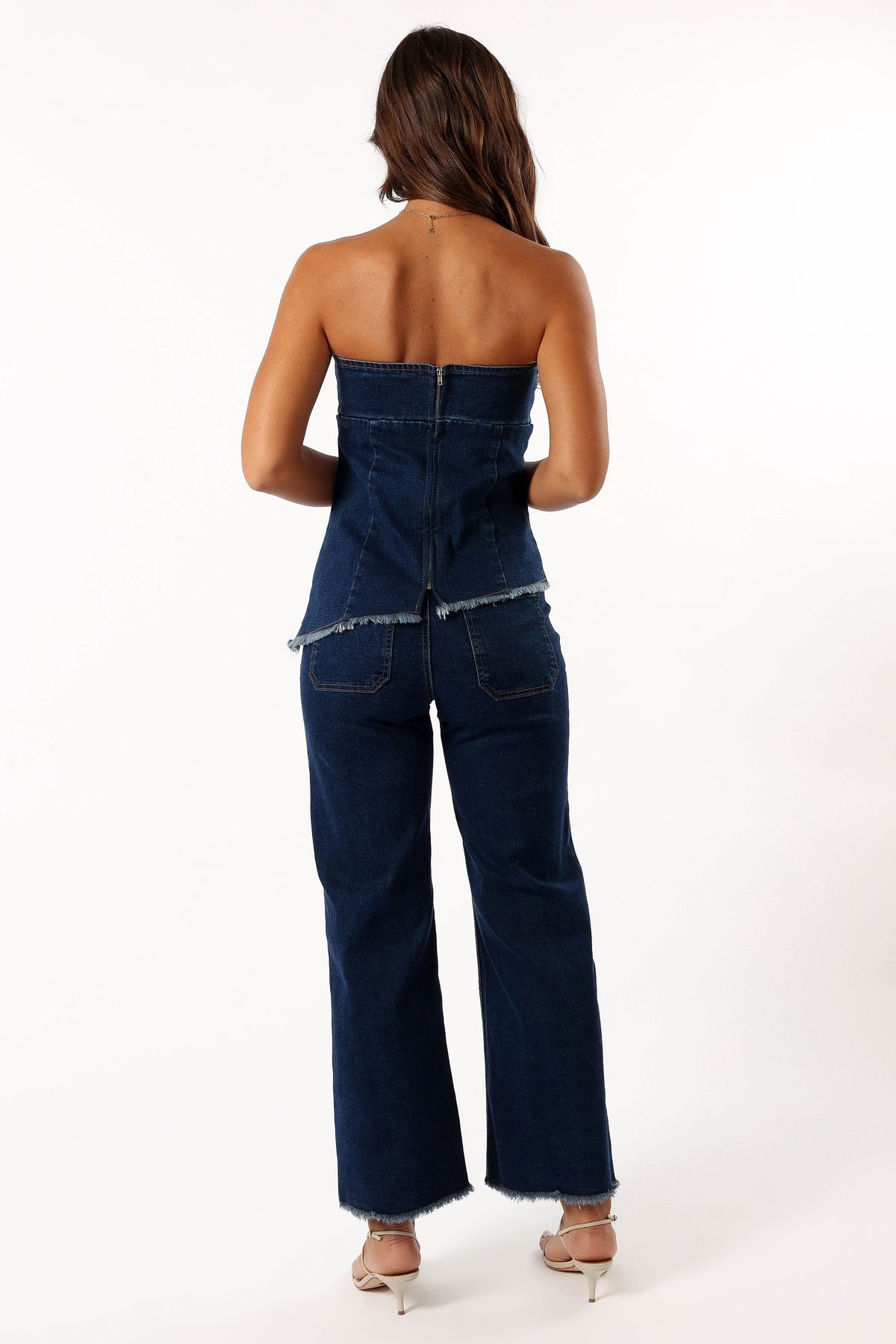 Carrie Wide Leg Jeans - Dark Denim