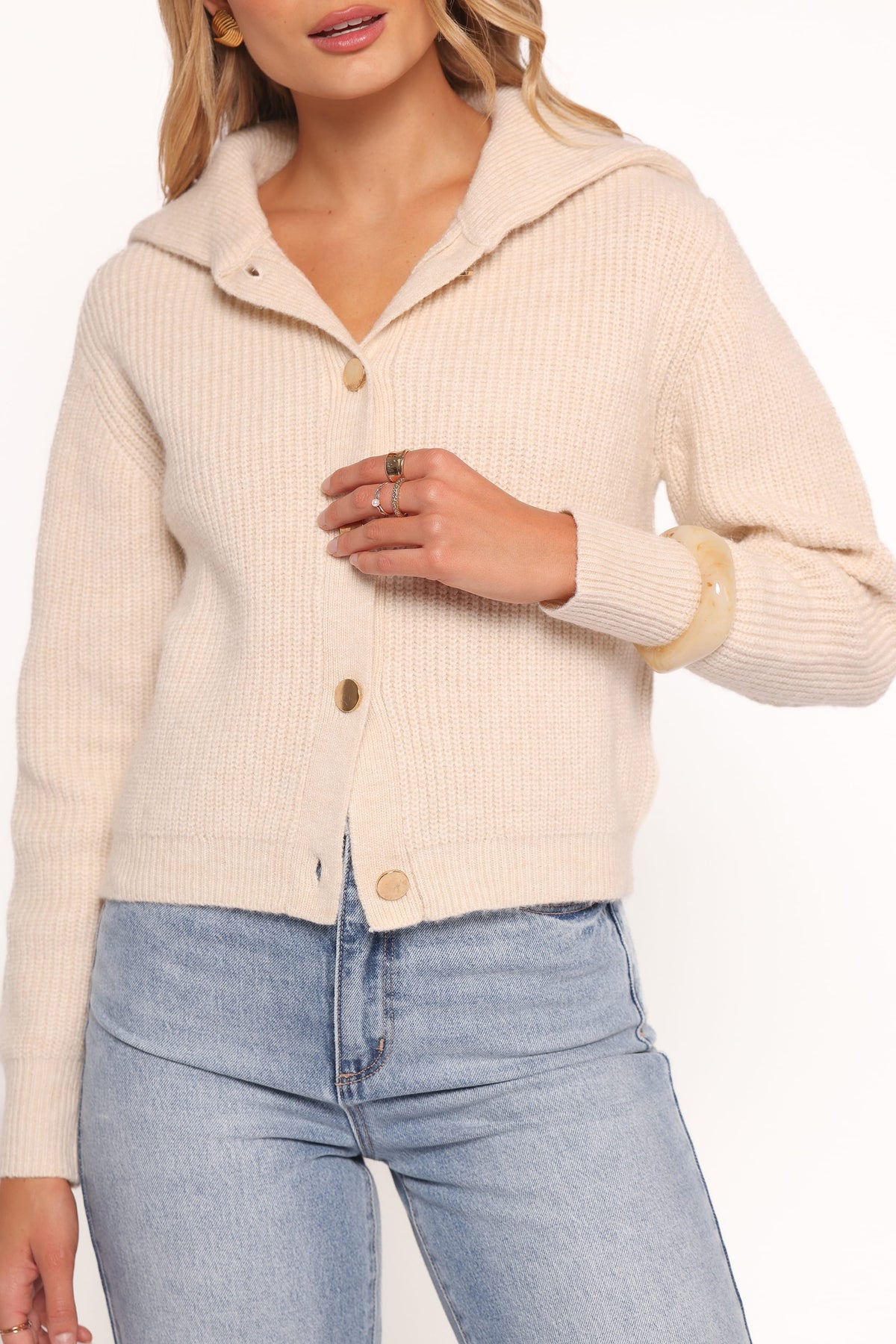 Anais Knitted Jacket - Ecru
