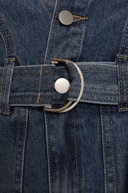 Brady Denim Playsuit - Blue