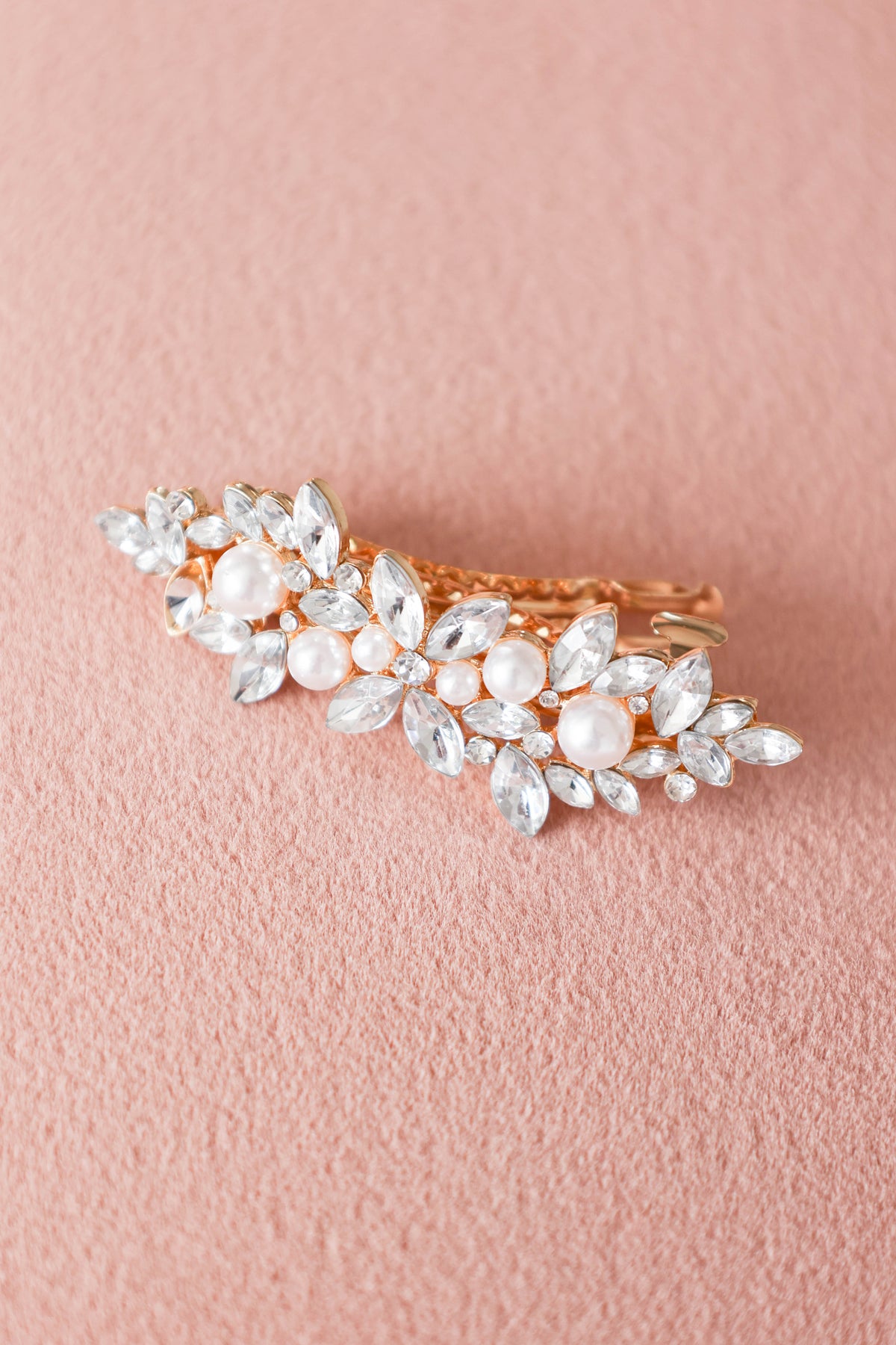 Brielle Embellished Hairclip - Gold