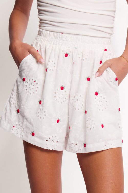 Aisha Shorts - White