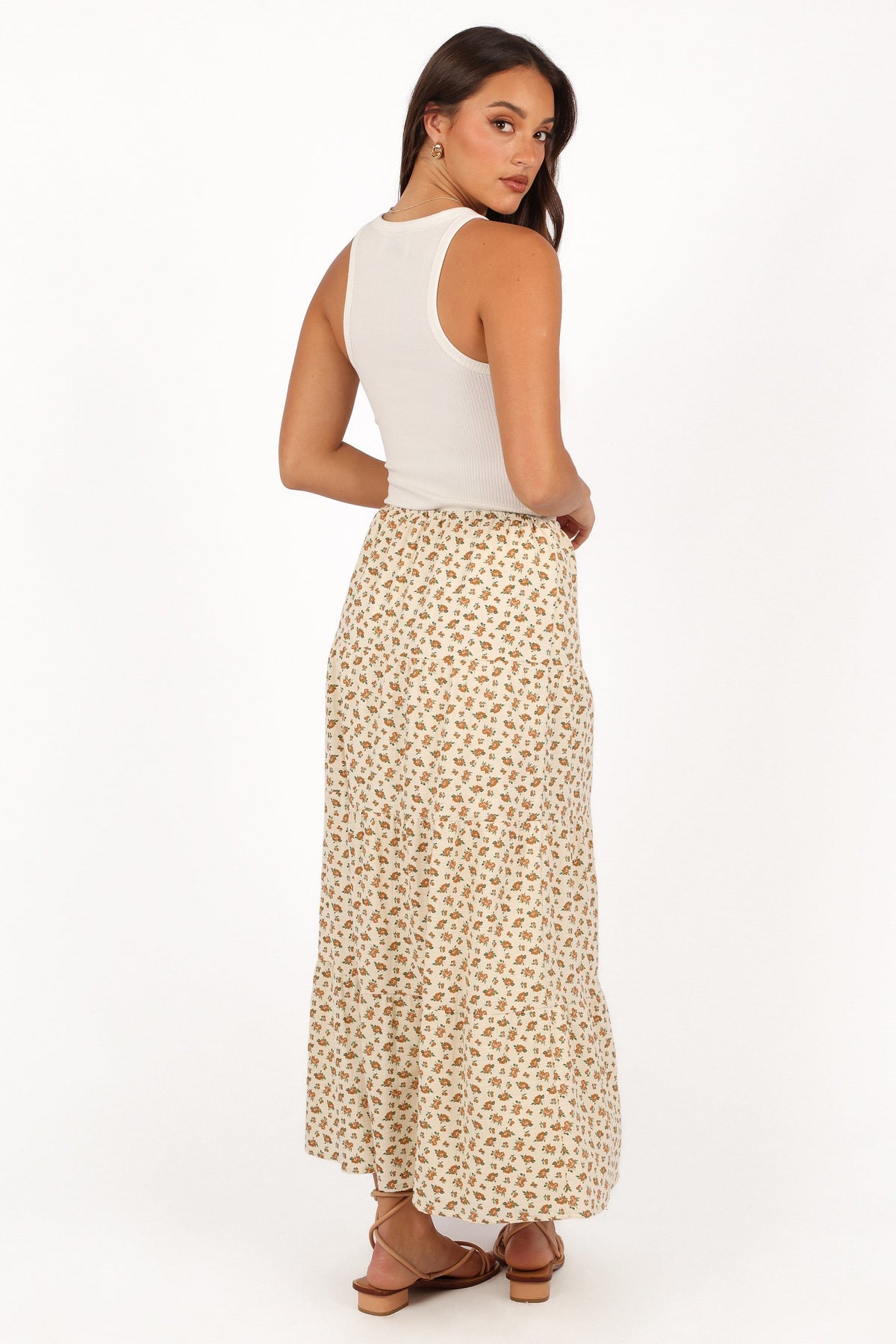 Bailey Tiered Maxi Skirt - Yellow