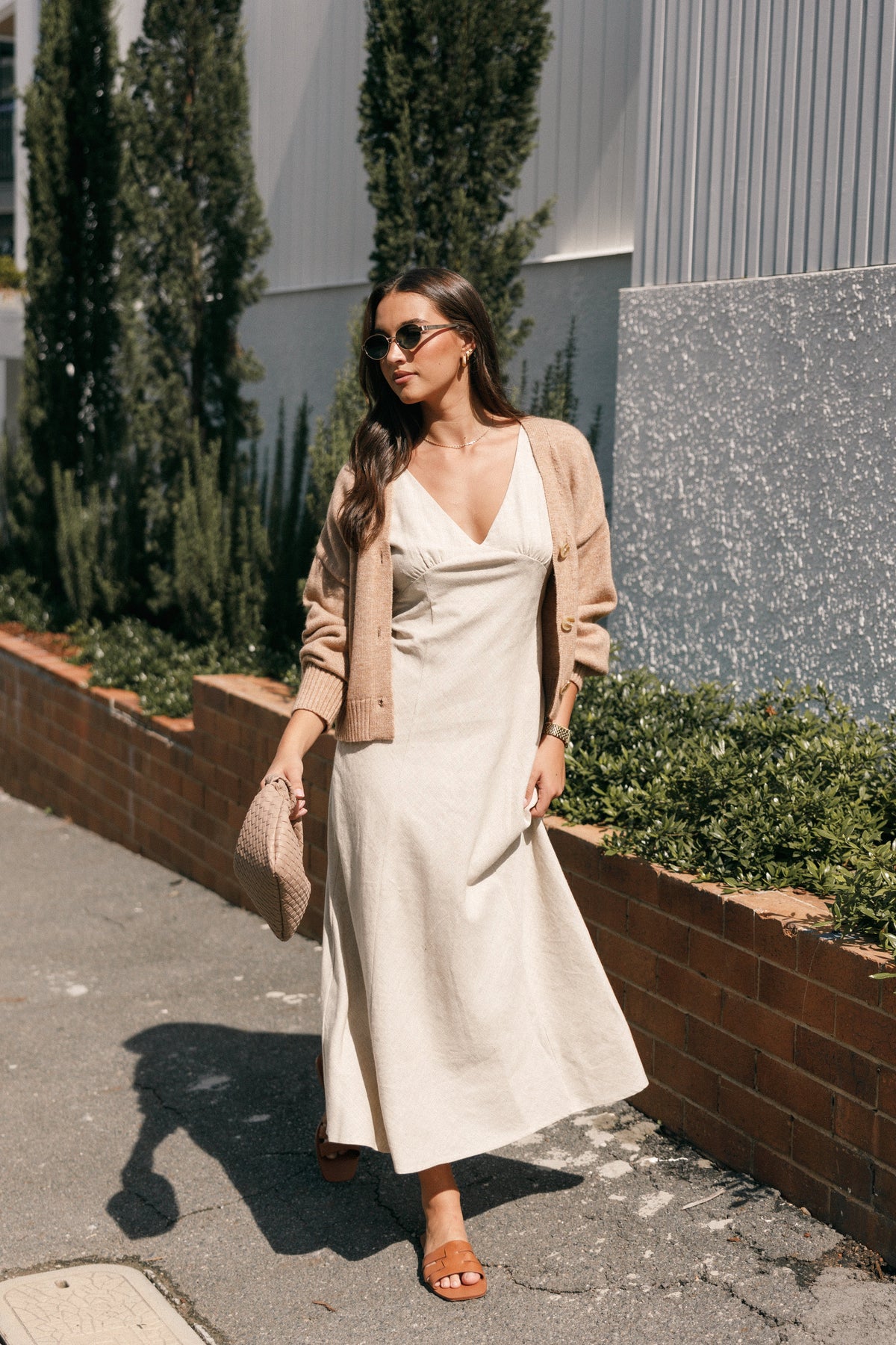 Adren Midi Dress - Oatmeal