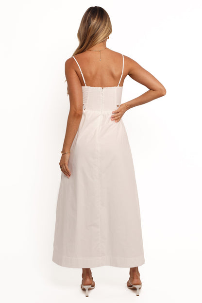 Angelus Midi Dress - White