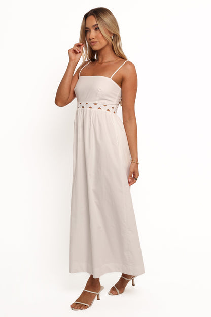 Angelus Midi Dress - White