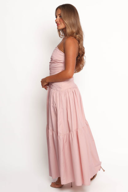 Blanche Strapless Maxi Dress - Orchid