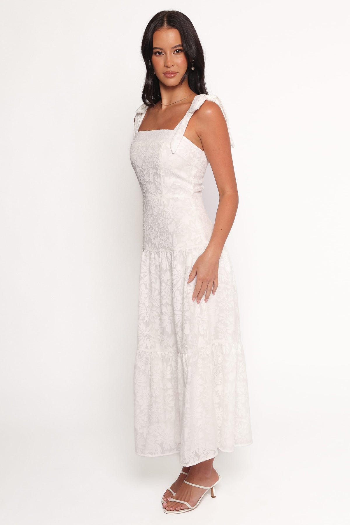 Lavinia Maxi Dress - White Floral