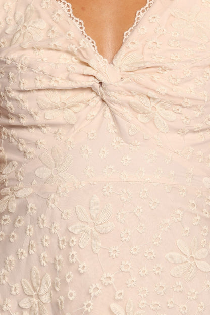 Louise Midi Dress - Cream