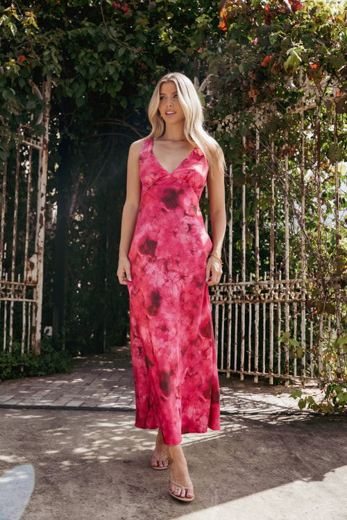 Mirae Maxi Dress - Red
