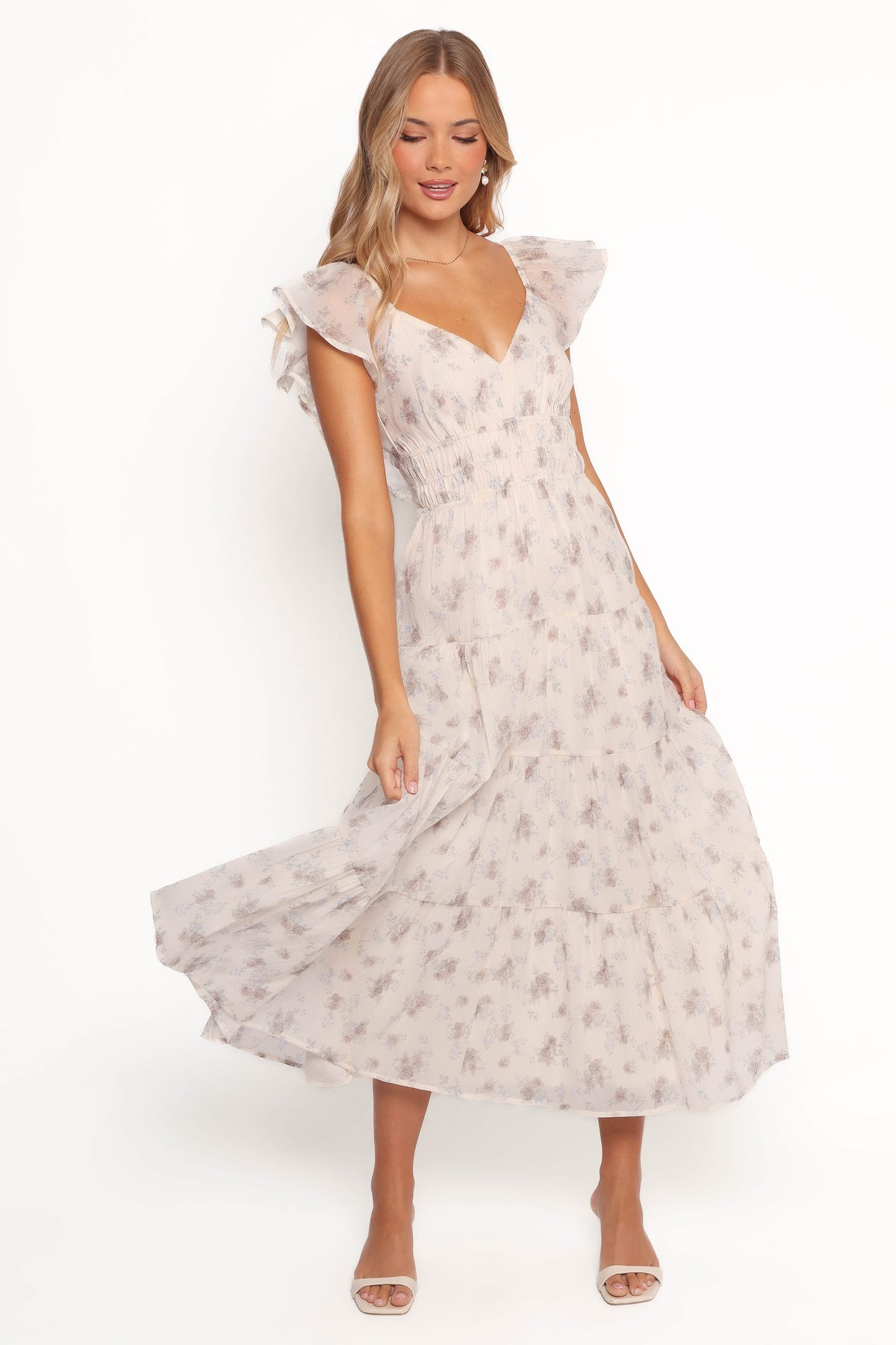 Talia Maxi Dress - Cream Multi Floral